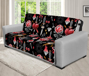 Watercolor Tattoo Print Futon Protector