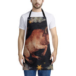 Watercolor Taurus Zodiac Sign Print Apron