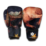 Watercolor Taurus Zodiac Sign Print Boxing Gloves