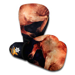 Watercolor Taurus Zodiac Sign Print Boxing Gloves