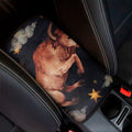 Watercolor Taurus Zodiac Sign Print Car Center Console Cover