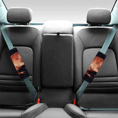 Watercolor Taurus Zodiac Sign Print Car Seat Belt Covers