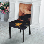 Watercolor Taurus Zodiac Sign Print Dining Chair Slipcover