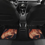 Watercolor Taurus Zodiac Sign Print Front and Back Car Floor Mats