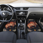 Watercolor Taurus Zodiac Sign Print Front Car Floor Mats