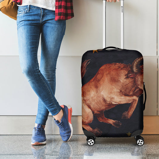 Watercolor Taurus Zodiac Sign Print Luggage Cover