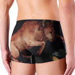 Watercolor Taurus Zodiac Sign Print Men's Boxer Briefs