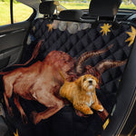 Watercolor Taurus Zodiac Sign Print Pet Car Back Seat Cover