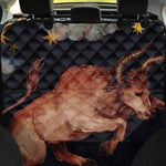 Watercolor Taurus Zodiac Sign Print Pet Car Back Seat Cover