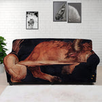 Watercolor Taurus Zodiac Sign Print Sofa Cover