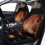 Watercolor Taurus Zodiac Sign Print Universal Fit Car Seat Covers