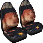 Watercolor Taurus Zodiac Sign Print Universal Fit Car Seat Covers