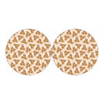 Watercolor Teddy Bear Pattern Print Car Coasters