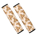 Watercolor Teddy Bear Pattern Print Car Seat Belt Covers