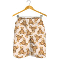 Watercolor Teddy Bear Pattern Print Men's Shorts