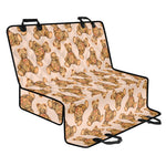 Watercolor Teddy Bear Pattern Print Pet Car Back Seat Cover