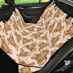 Watercolor Teddy Bear Pattern Print Pet Car Back Seat Cover