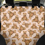 Watercolor Teddy Bear Pattern Print Pet Car Back Seat Cover