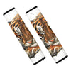 Watercolor Tiger Print Car Seat Belt Covers