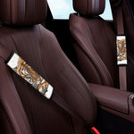 Watercolor Tiger Print Car Seat Belt Covers