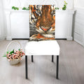 Watercolor Tiger Print Dining Chair Slipcover