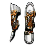 Watercolor Tiger Print Muay Thai Shin Guard