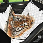 Watercolor Tiger Print Pet Car Back Seat Cover
