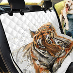 Watercolor Tiger Print Pet Car Back Seat Cover