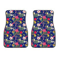 Watercolor Tropical Flower Pattern Print Front Car Floor Mats