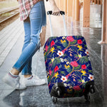 Watercolor Tropical Flower Pattern Print Luggage Cover GearFrost