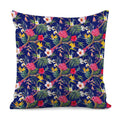 Watercolor Tropical Flower Pattern Print Pillow Cover