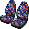 Watercolor Tropical Flower Pattern Print Universal Fit Car Seat Covers