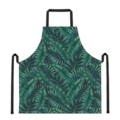 Watercolor Tropical Leaf Pattern Print Apron