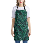 Watercolor Tropical Leaf Pattern Print Apron