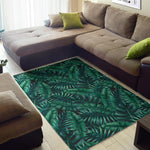 Watercolor Tropical Leaf Pattern Print Area Rug GearFrost