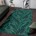 Watercolor Tropical Leaf Pattern Print Area Rug GearFrost