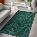Watercolor Tropical Leaf Pattern Print Floor Mat