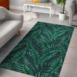 Watercolor Tropical Leaf Pattern Print Area Rug GearFrost