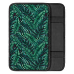 Watercolor Tropical Leaf Pattern Print Car Center Console Cover
