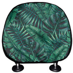 Watercolor Tropical Leaf Pattern Print Car Headrest Covers
