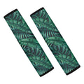 Watercolor Tropical Leaf Pattern Print Car Seat Belt Covers