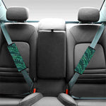 Watercolor Tropical Leaf Pattern Print Car Seat Belt Covers