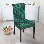 Watercolor Tropical Leaf Pattern Print Dining Chair Slipcover