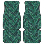 Watercolor Tropical Leaf Pattern Print Front and Back Car Floor Mats