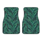 Watercolor Tropical Leaf Pattern Print Front Car Floor Mats