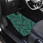 Watercolor Tropical Leaf Pattern Print Front Car Floor Mats