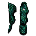Watercolor Tropical Leaf Pattern Print Muay Thai Shin Guard
