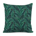 Watercolor Tropical Leaf Pattern Print Pillow Cover