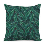 Watercolor Tropical Leaf Pattern Print Pillow Cover