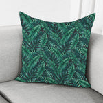 Watercolor Tropical Leaf Pattern Print Pillow Cover